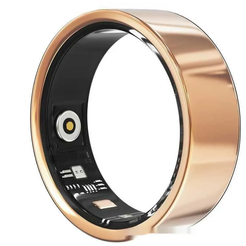 Heart Rate Blood Oxygen Health Monitoring Ring - Gold