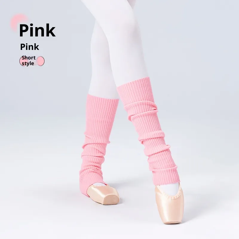 Leg Warmers Thermal Long Dance Sports Over-the-knee Socks - Pink Short