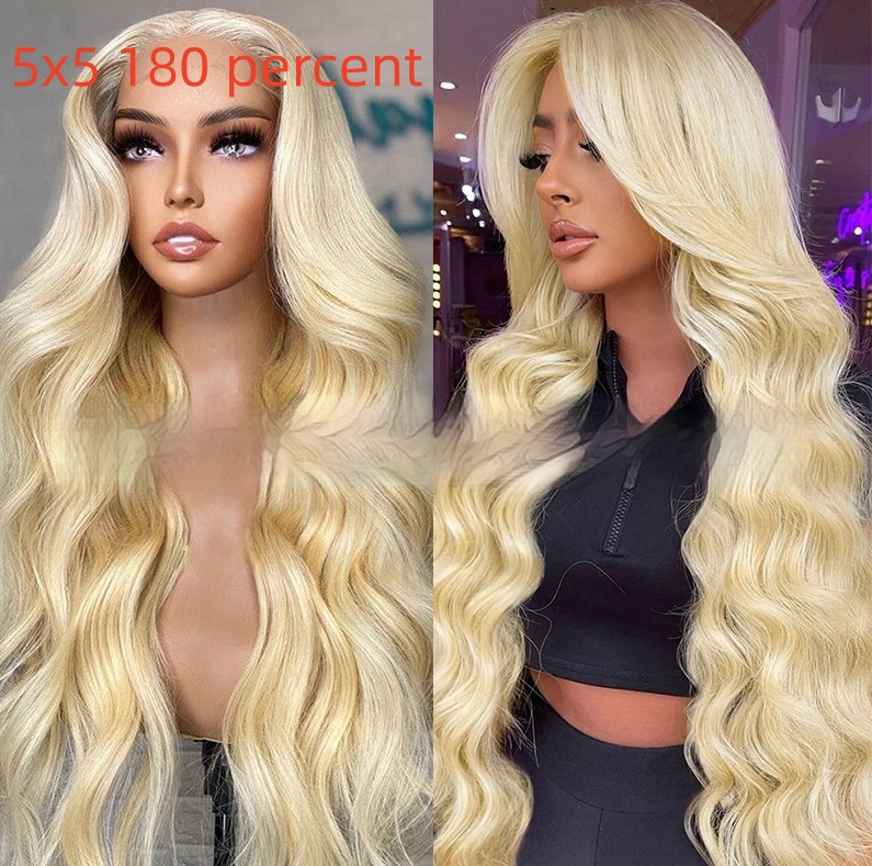 Full Human Hair Wig Headgear 10