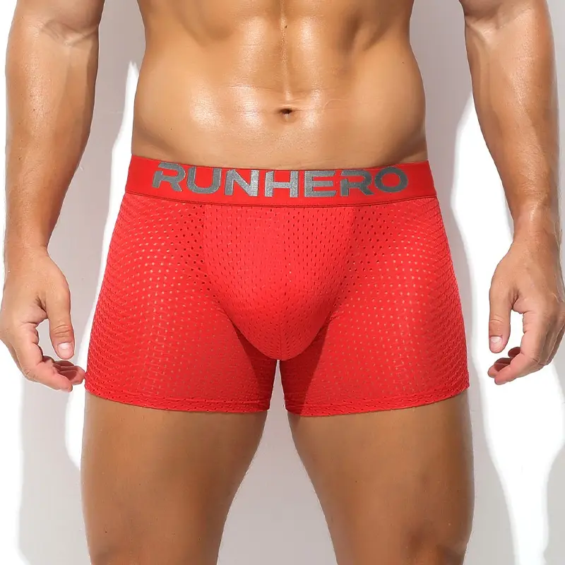 Men's Mesh Breathable Home Mid-length Underwear