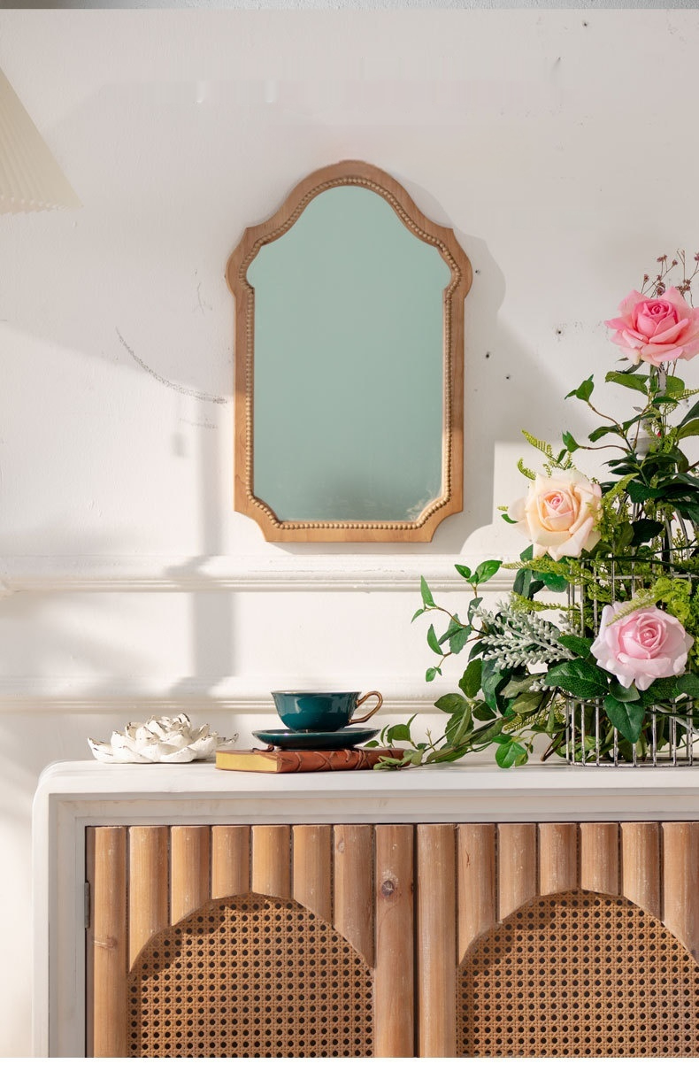 Vintage Solid Wood Wall Decor Mirror 3