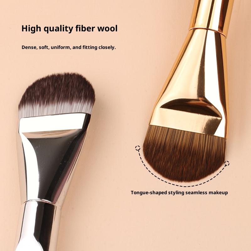 Tongue-shaped Foundation Ultra-thin Seamless Makeup Flat-head Foundation Brush 3