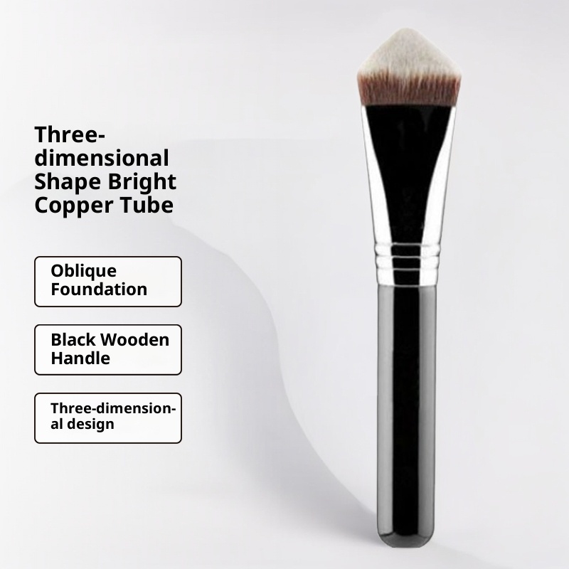 Single 3D4D Pyramid Contour Powder Foundation Brush Makeup Artist