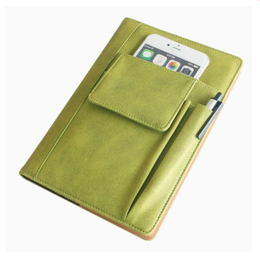 Notepad Multi-functional Pocket Planner Cloth Texture PU Leather Stationery Notebook 8