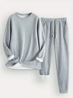 Women's Everyday Comfort Lounge Set - Grey - View 1