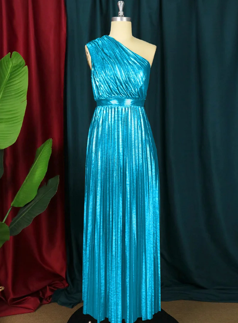 Large Swing Skirt Pleated Dress Women
