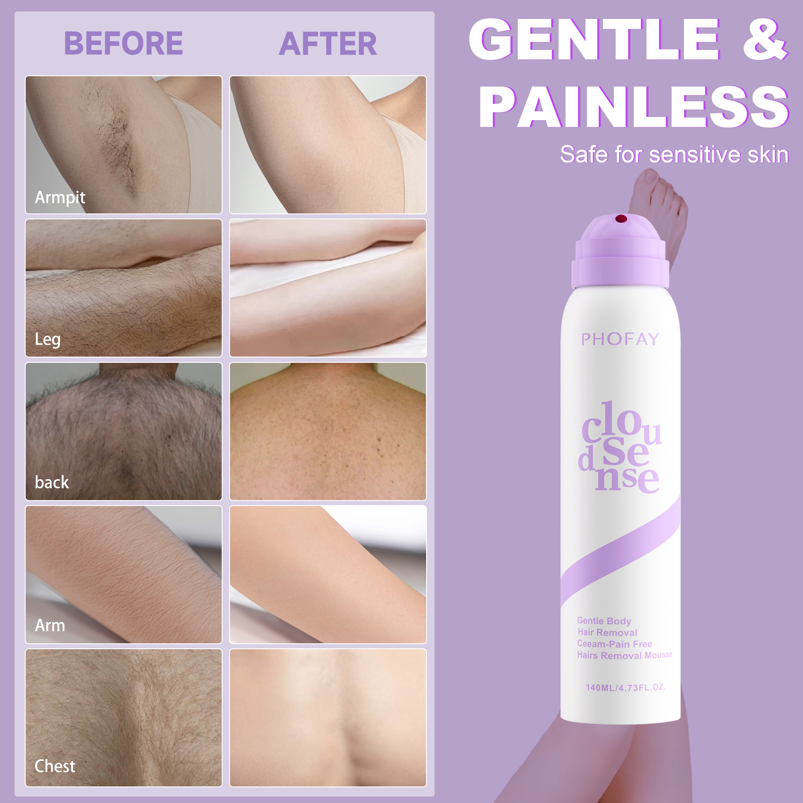 C-H006 Spray Depilatory Cream image 3