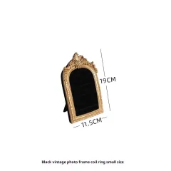 Vintage Photo Frame Prop Suede Home Jewelry Display Stand - Black - View 1