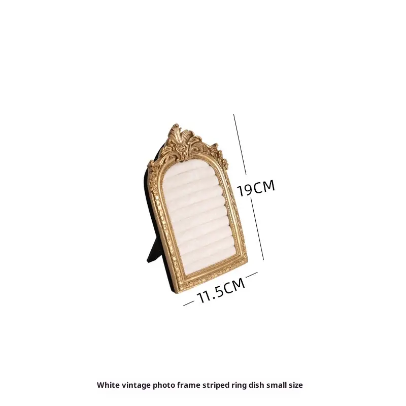 Vintage Photo Frame Prop Suede Home Jewelry Display Stand