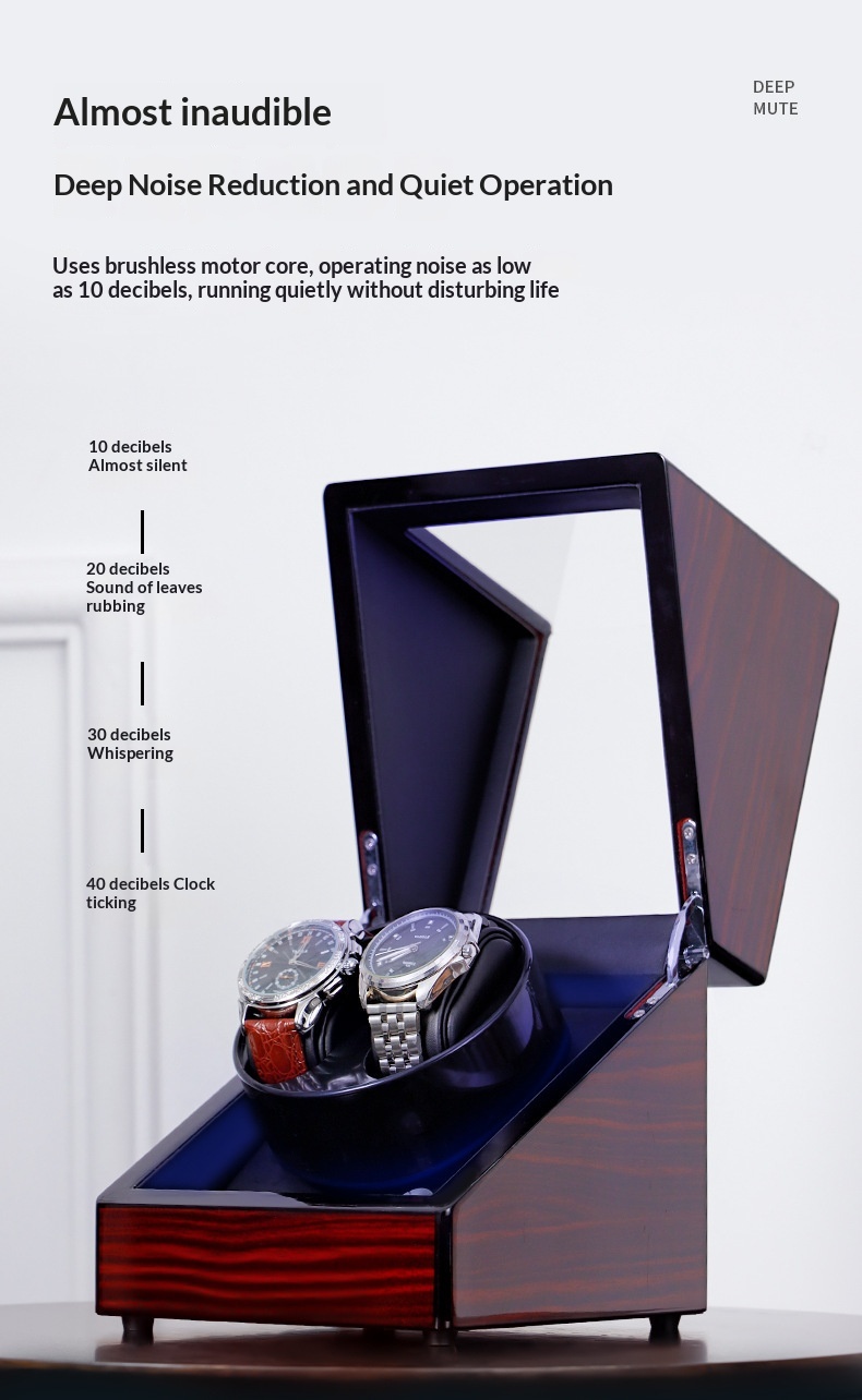 Piano Lacquered Watch Winder — side view