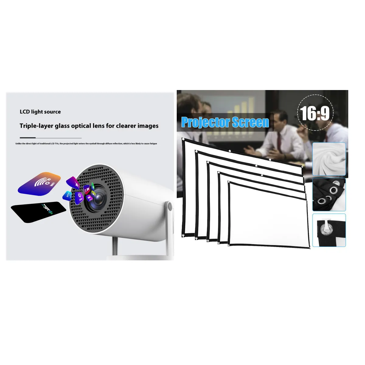 Portable Projector Small Straight
