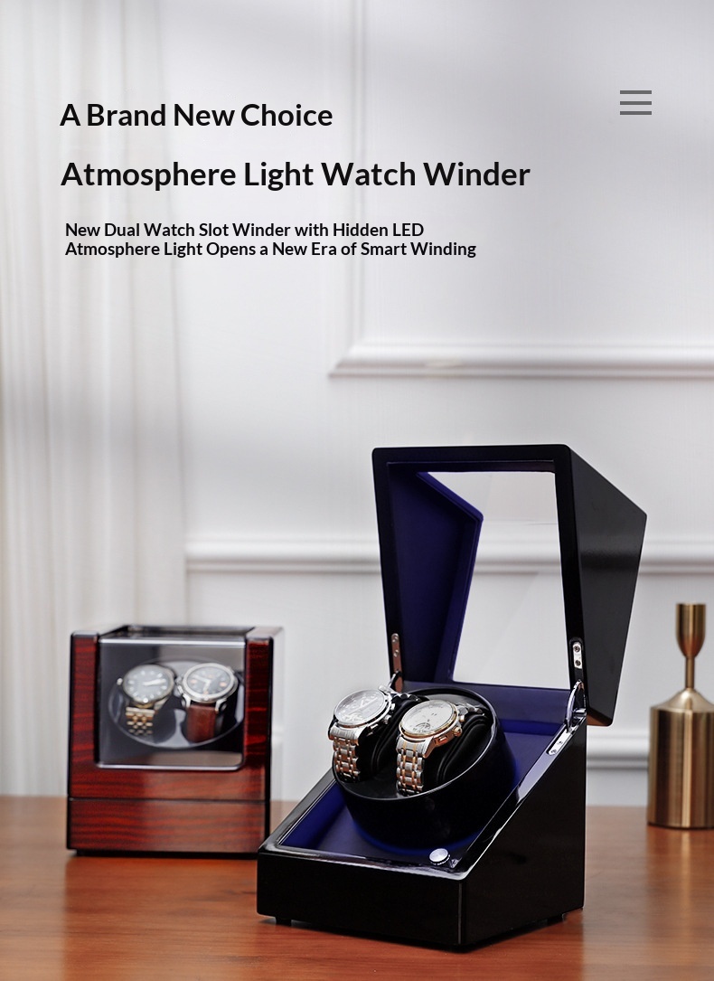 Piano Lacquered Watch Winder — front view
