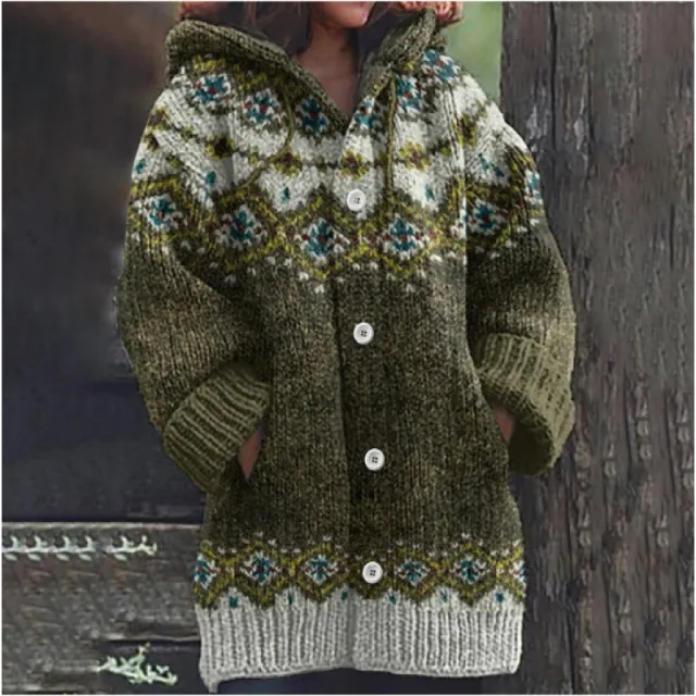 3D Printed Autumn Winter Coat Thickened Hooded Cardigan Sweater Moon33 - Shop at LoveMi