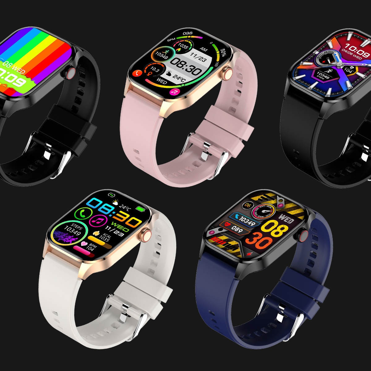 Smartwatch T98 Bluetooth Call Blood Pressure Blood Oxygen Heart Rate Blood Pressure Blood Oxygen