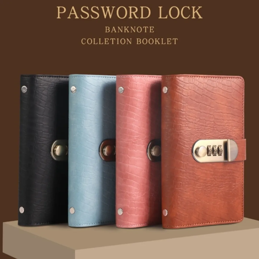 New Cash Savings Book Financial Storage Password