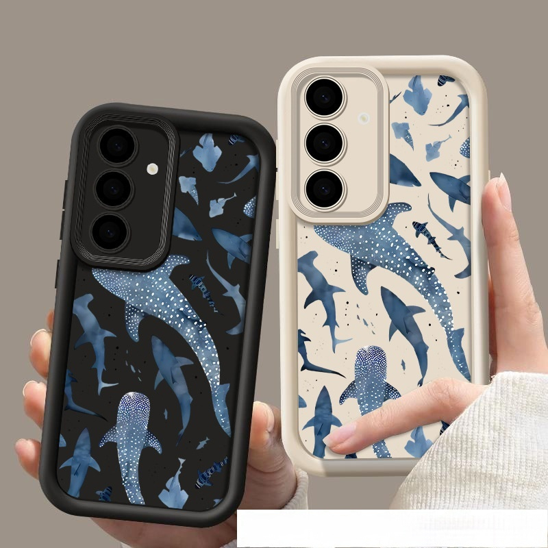 Shark Print Silicone Phone Case - Image 4