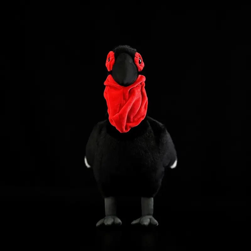 Red-faced Ground Hornbill Plush Toy Simulated Ground-dwelling Hornbill