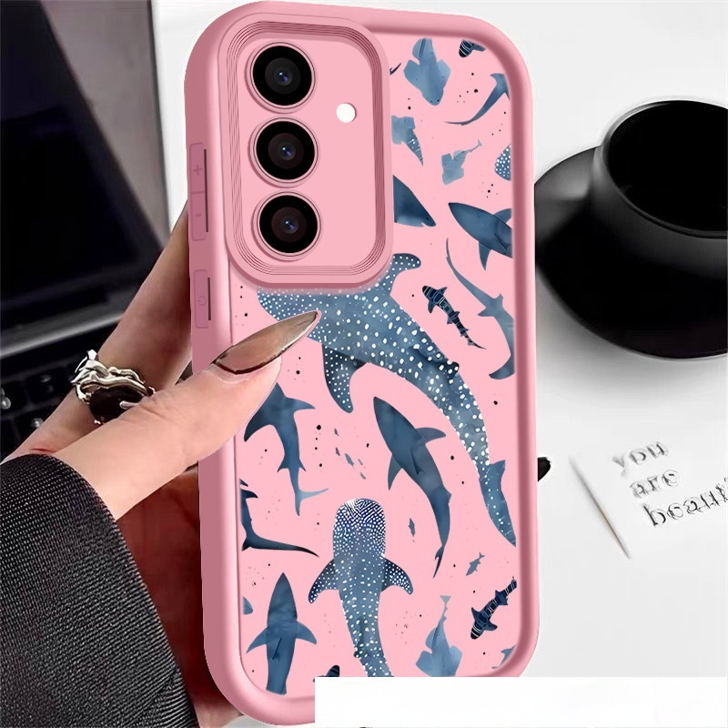 Shark Print Silicone Phone Case - Image 2