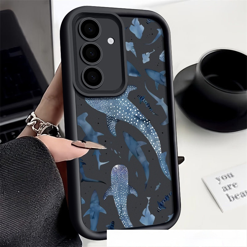 Shark Print Silicone Phone Case - Image 3