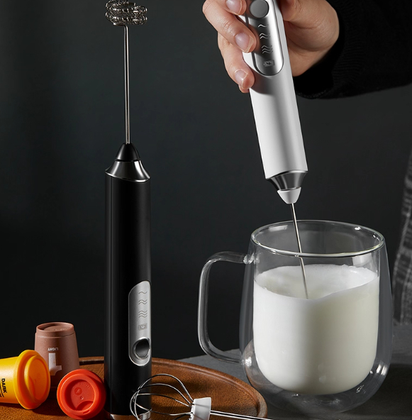 Electric coffee frother, milk frother, milk foam frother,