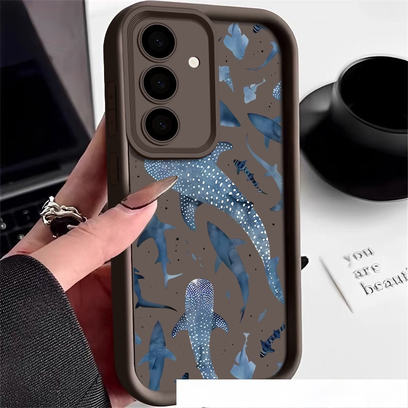 Shark Print Silicone Phone Case - Image 6