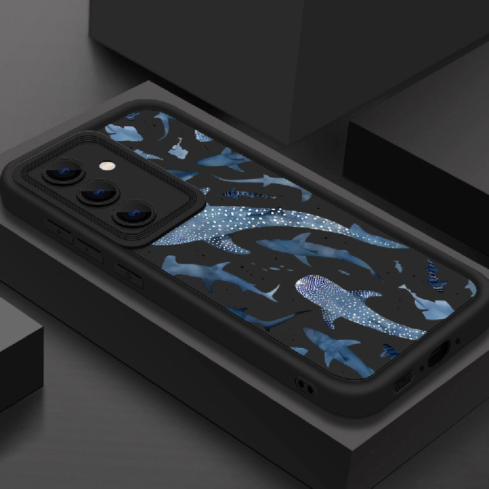 Shark Print Silicone Phone Case