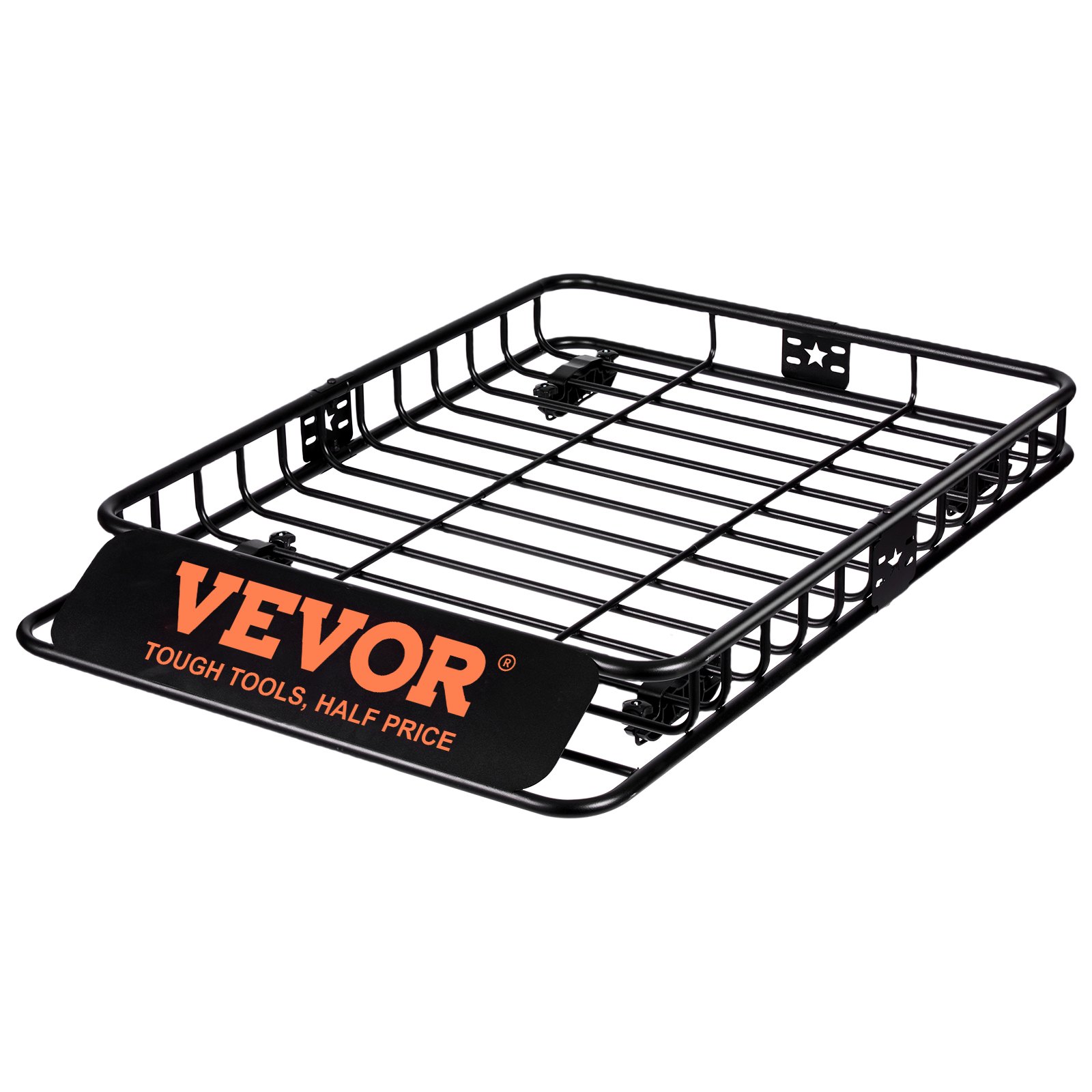 Roof Rack Cargo Basket, 130.5 X 91.5 X 12.7 Cm Rooftop Cargo Carrier W  15 Cu Ft Waterproof Cargo Bag, 90 Kg Capacity Universal Rack Carrier For SUV, Truck