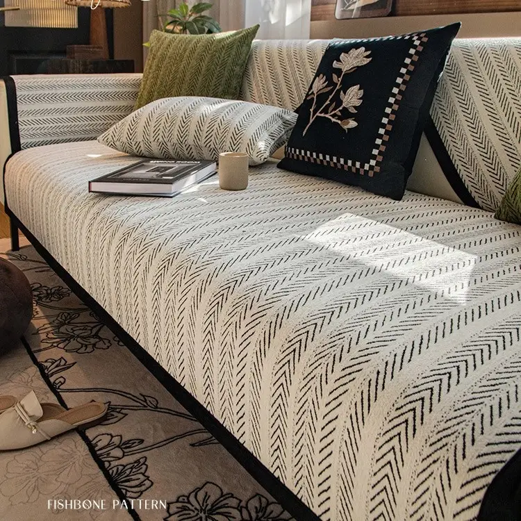 New Winter Cushion Non-slip Leather Sofa Cover Cover Cloth