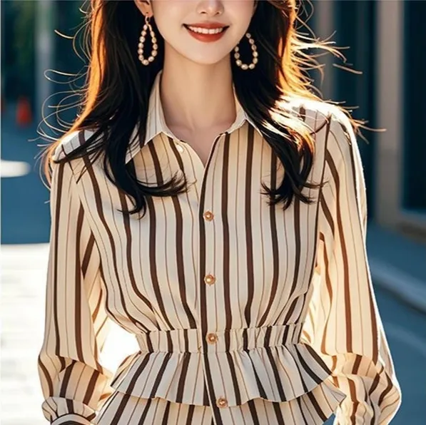 Women's Waist cinching Stylish Blouse With French High end Appeal - Shop at LoveMi