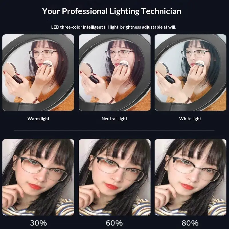 Mobile Phone Live Broadcast Stand Fill Light 26cm