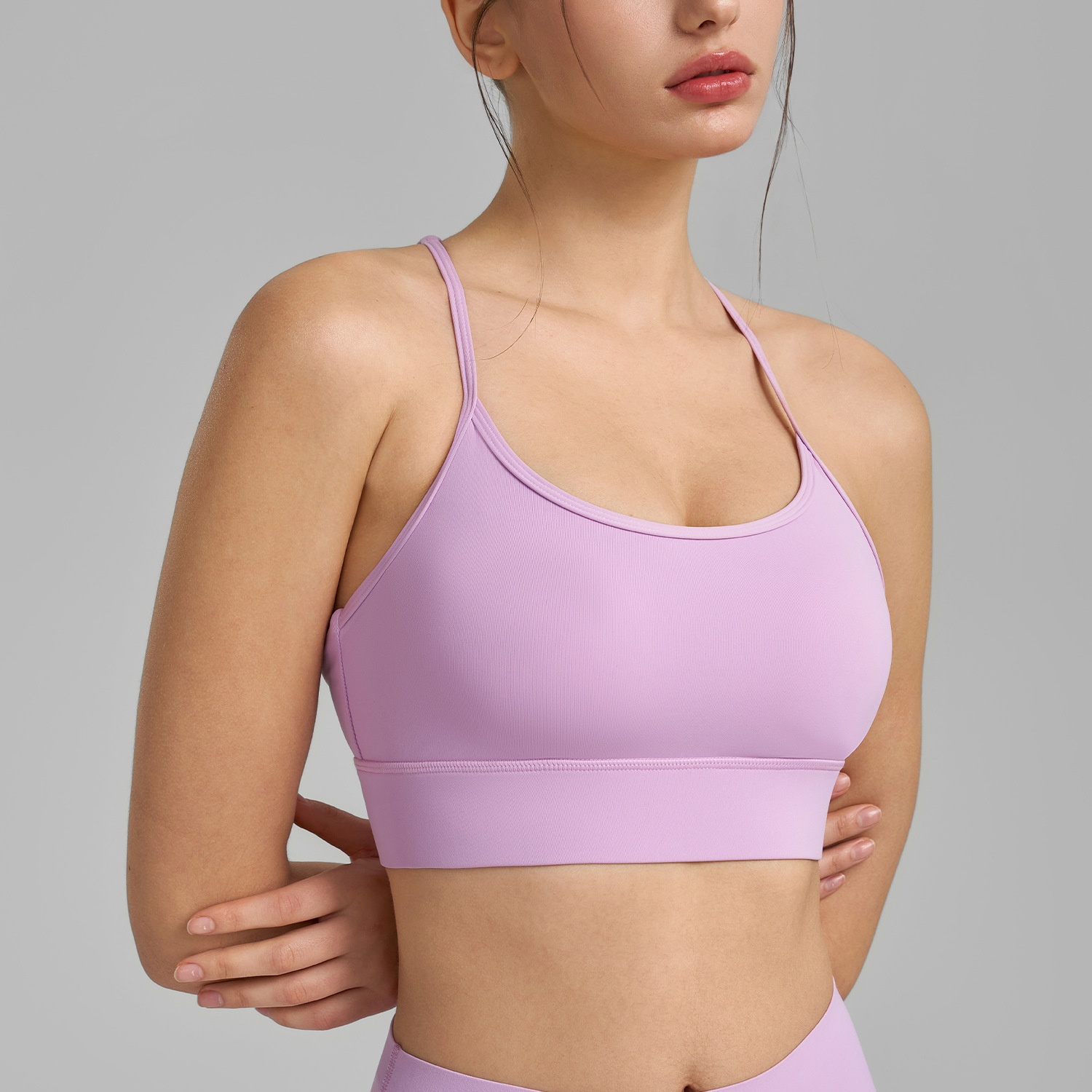 Spicy Girl Strap Fixed Cup Shockproof Yoga Vest