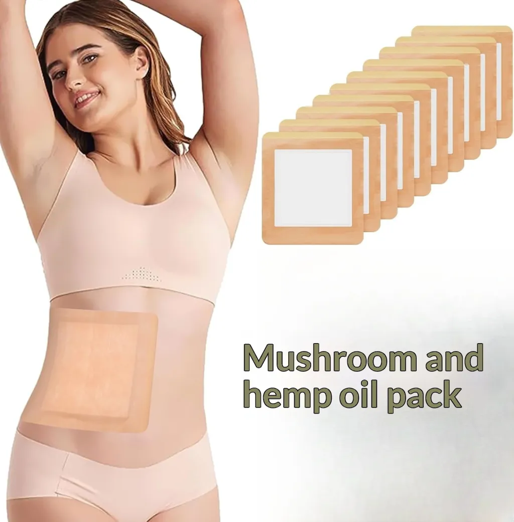 Flower-shaped Castor Oil Patch Self-adhesive Disposable Spunlace Fabric - Cotton Castor Oil Pack