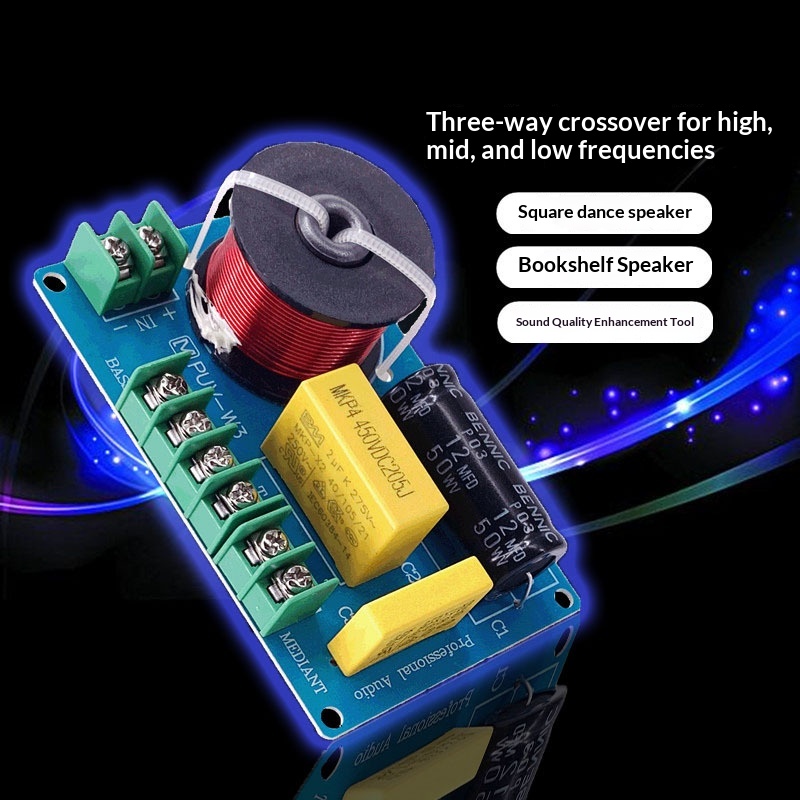 Bookshelf Speaker Crossover High, Mid, Low Three-way