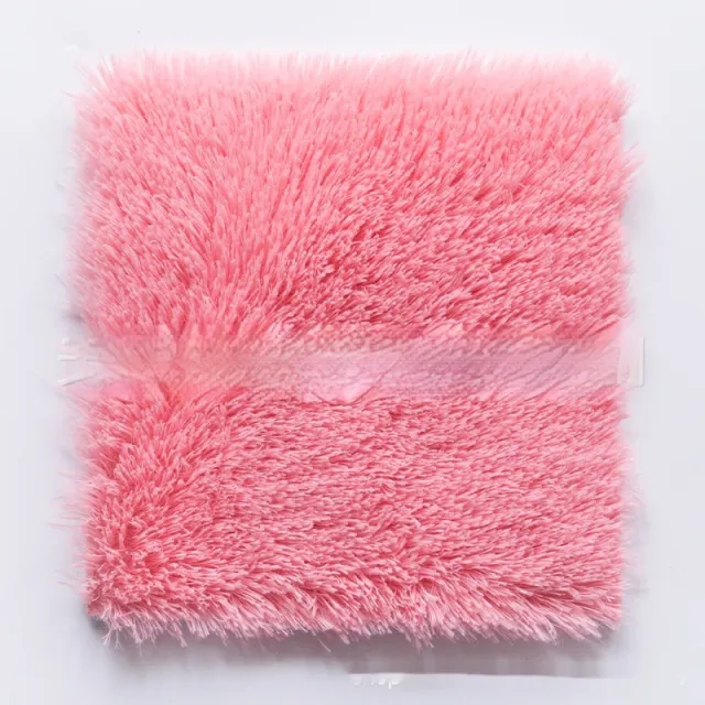 Modern Patchwork Silk And Wool Carpet For Living Room Coffee Table Pink - Shop at LoveMi