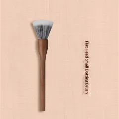 H Set Brush Vintage Soft Black Walnut Makeup Brush - Single Small Dotted Brush - View 1