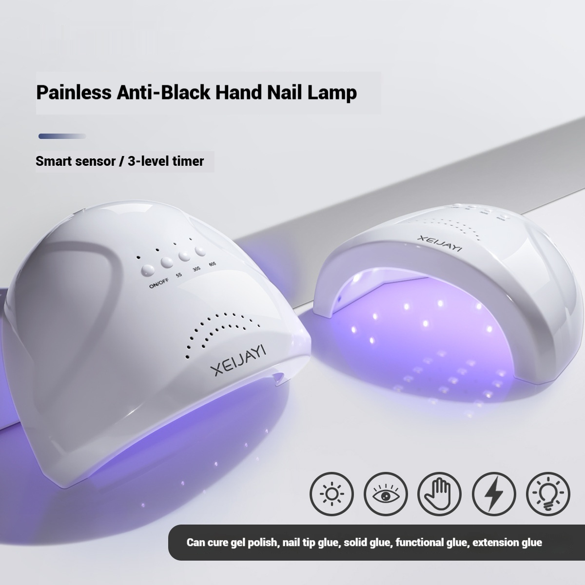 Lampe de manucure UV/LED 48 W avec minuterie USB 6
