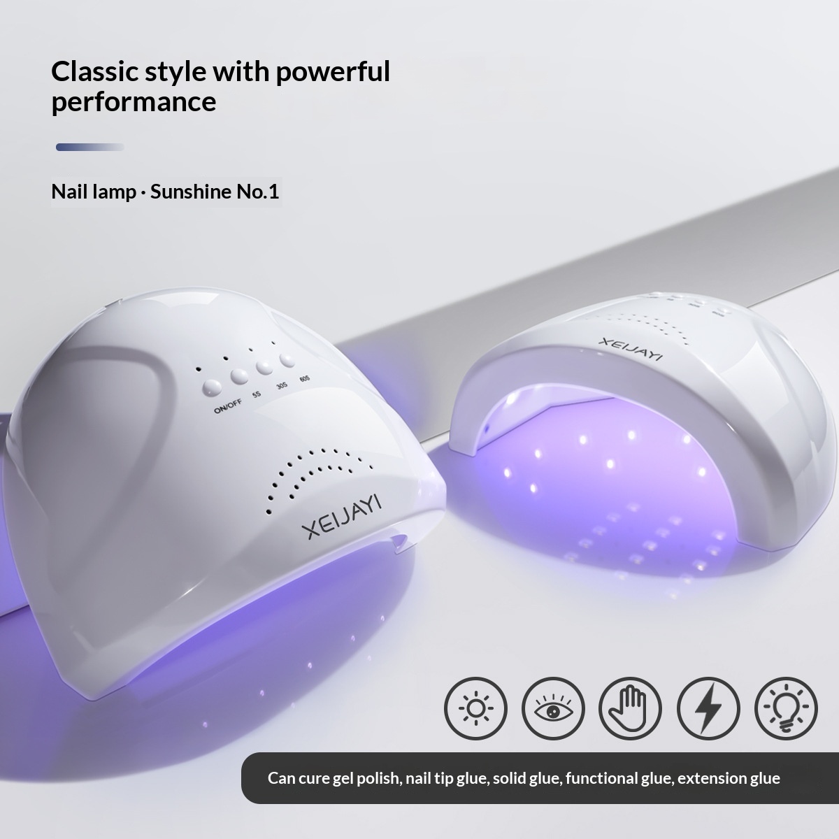 Lampe de manucure UV/LED 48 W avec minuterie USB 3