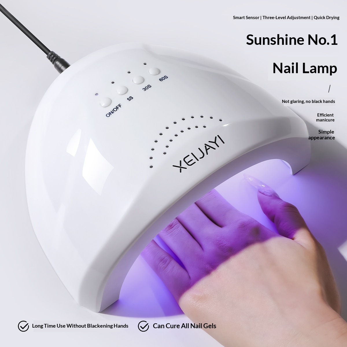 Lampe de manucure UV/LED 48 W avec minuterie USB 2