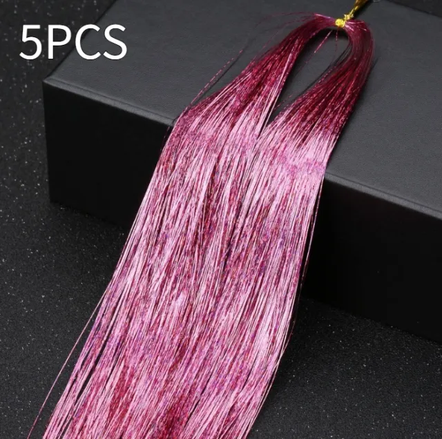 Laser hair color hair extension Style 7 5Pcs - Shop at LoveMi