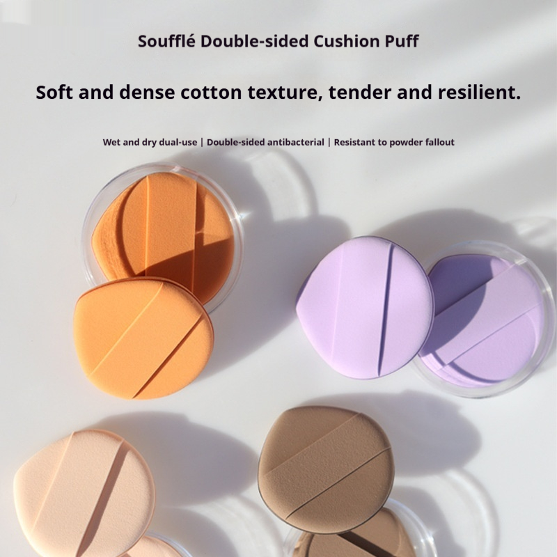 Dry And Wet Dual-use Concealer Teardrop-shaped Double-sided Powder Puff