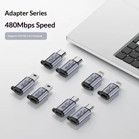 USB to Mini Adapter V3 to Type-C Charging Cable
