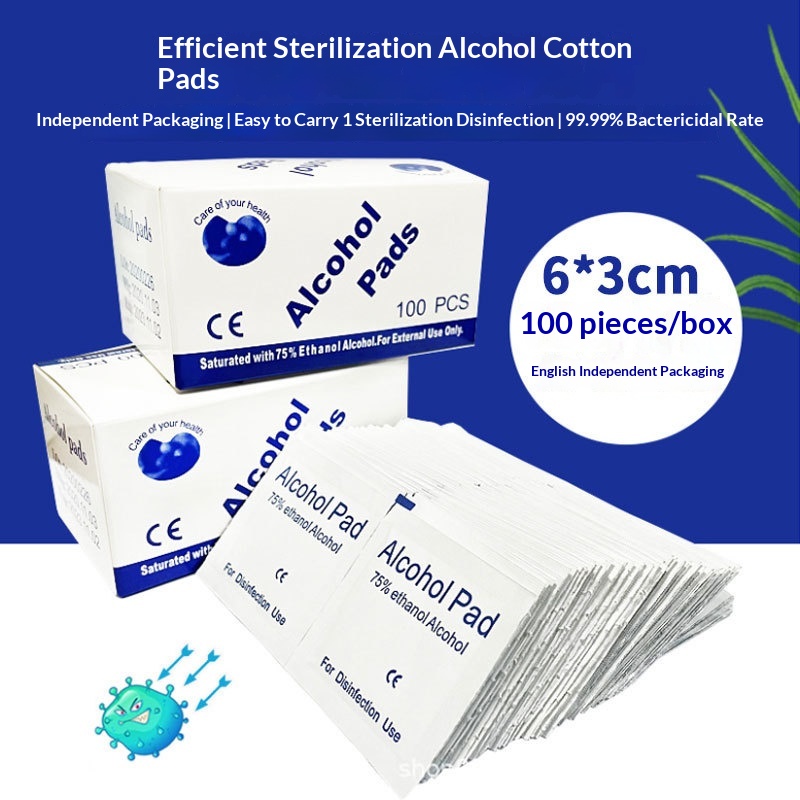 75 Alcohol Cotton Swabs Disposable Individually Packaged For Nail Art