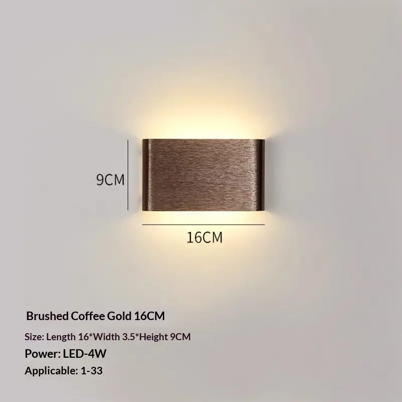 Strip Aluminum Wall Lamp Nordic Creative Bedroom Bedside