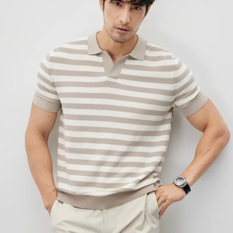 Summer New Ice Silk Short Sleeve Knitted