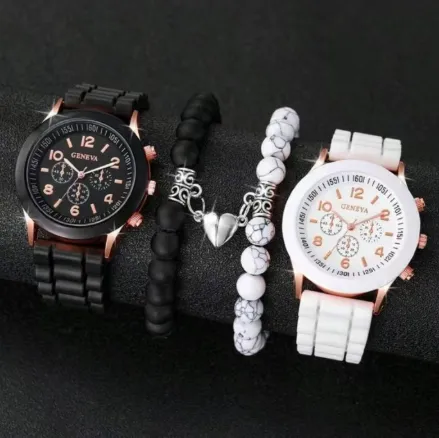4-piece Set Fashionable Best-selling Classic Couple Watch