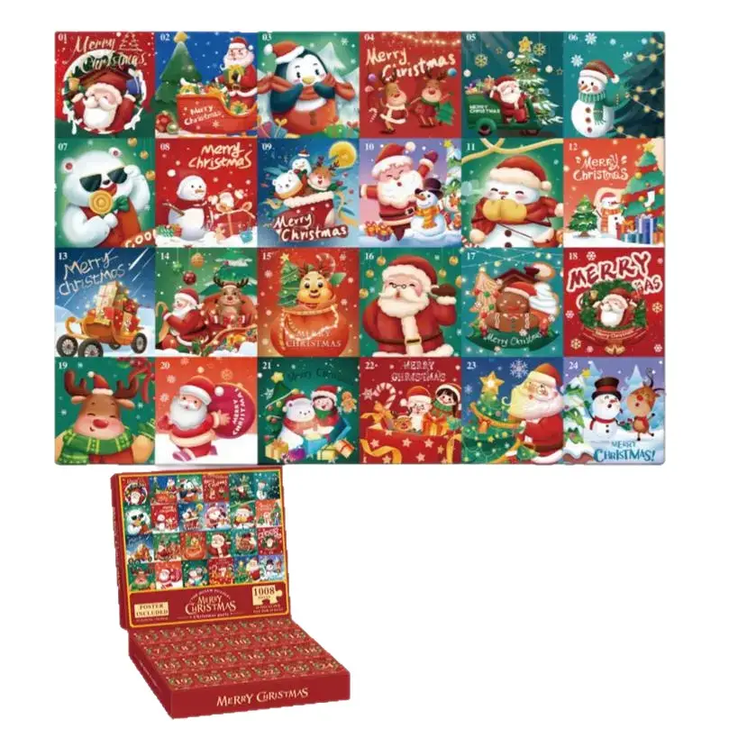 New Christmas Advent Calendar Blind Box Puzzle