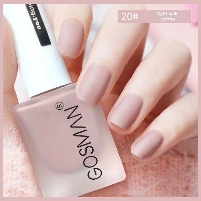 Quick dry Matte Nail Polish, Non peel 20 Light Milk Coffee - Shop at LoveMi