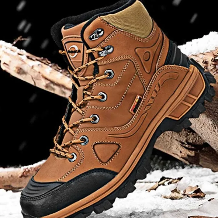 Men's Winter Thickened High-top Shoes Fleece Lining