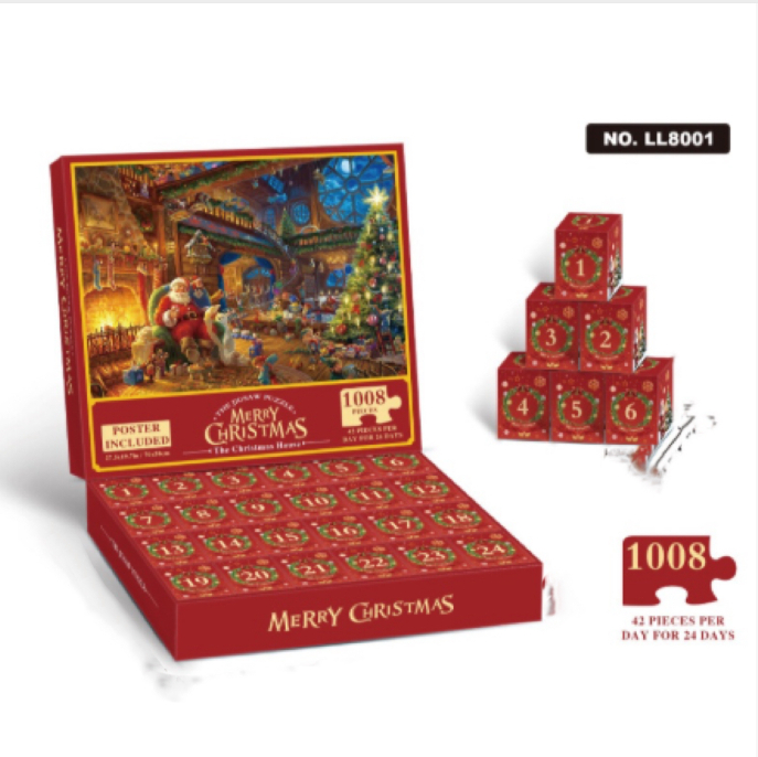 New Christmas Advent Calendar Blind Box Puzzle