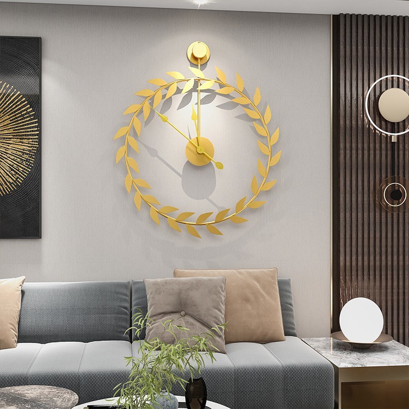 Round Metal Wall Clock, picture 2 of 3